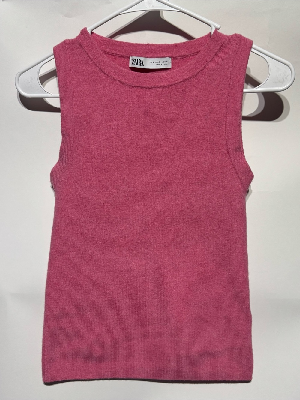 Zara Pink Sweater Tank